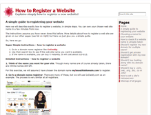 Tablet Screenshot of howtoregisterawebsite.net